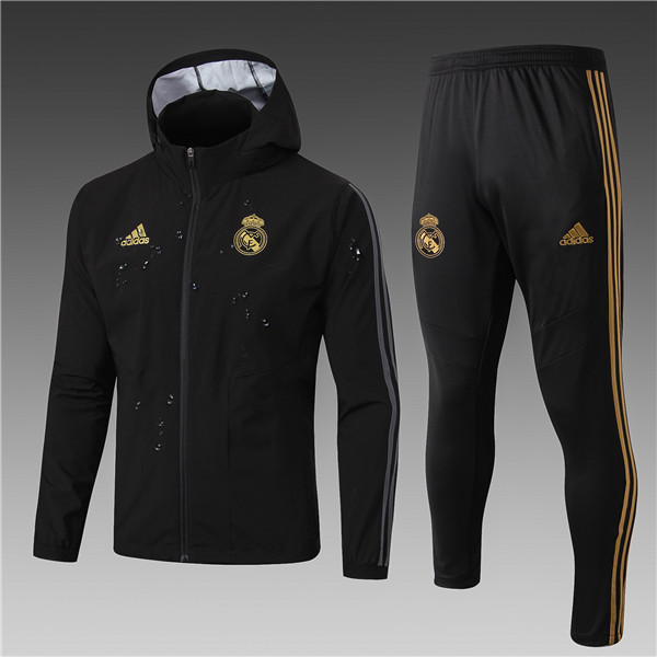 chaqueta de Gabardina negra del Real Madrid 2020